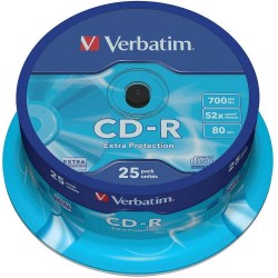 CD-R VERBATIM CONF. DA 25 - SIAE INCLUSA