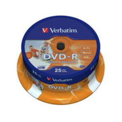 DVD-R VERBATIM CONF. DA 25 - SIAE INCLUSA