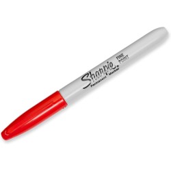 SHARPIE PERMANENT F 1.0 mm - ROSSO