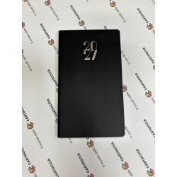 Agenda Settimanale 2027 – 8x14 cm NERO