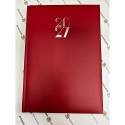 Agenda Giornaliera 2027 – Formato 11 x 16,4 cm | Tascabile e Compatta ROSSO